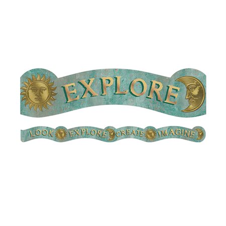 Curiosity Garden Dream Explore Create Imagine Extra Wide Deco Trim®