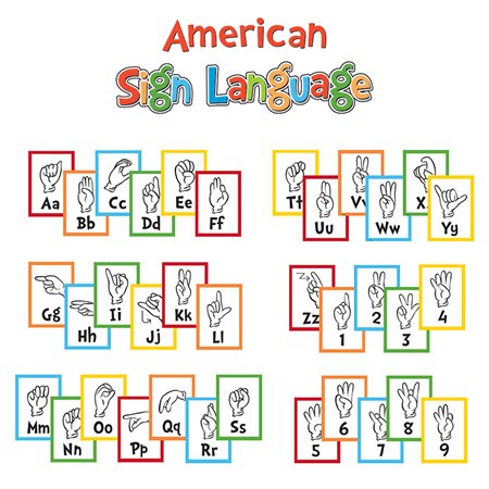 Dr. Seuss Sign Language Alphabet Mini Bulletin Board Set