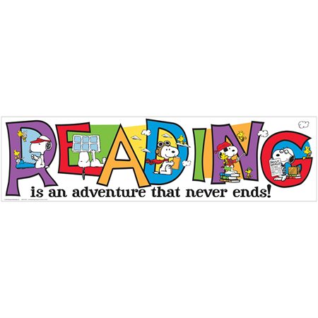 Peanuts® Reading Banner