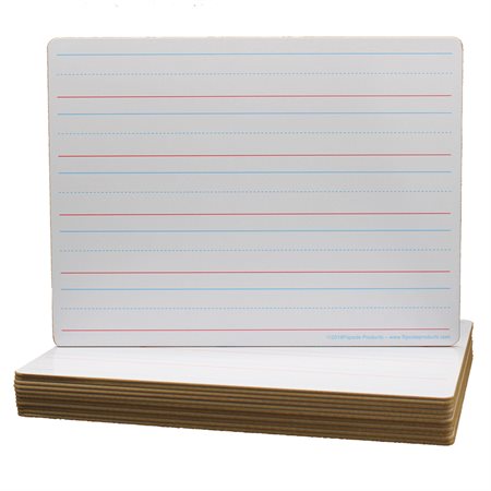 Double-Sided Dry Erase Boards, 9" x 12" Class Pack of 12