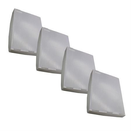 Translucent Plastic Storage Postal Tote Lid, Pack of 4