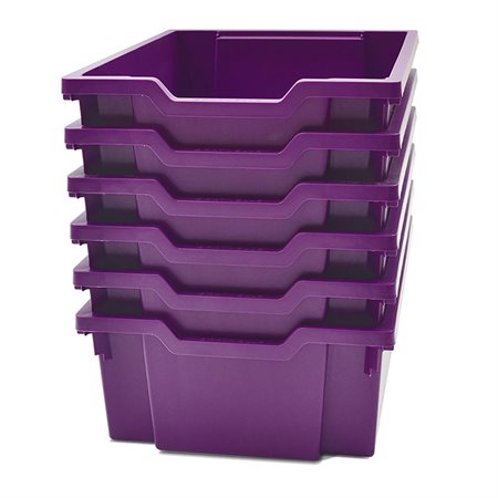 Gratnells Deep F2 Tray, Set of 6, Plum Purple