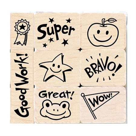 Bravo for Teacher Wood Stamps Set
