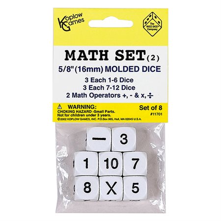 Whole Number Dice