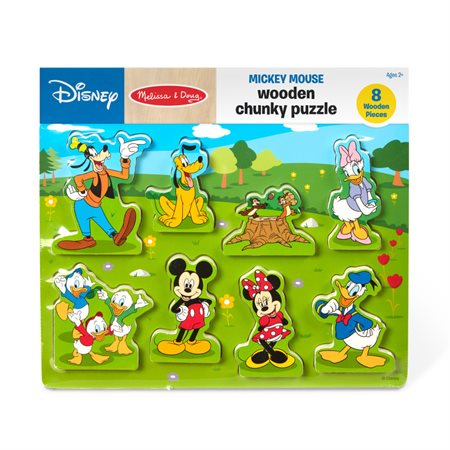 Disney Mickey Mouse Wooden Chunky Puzzle