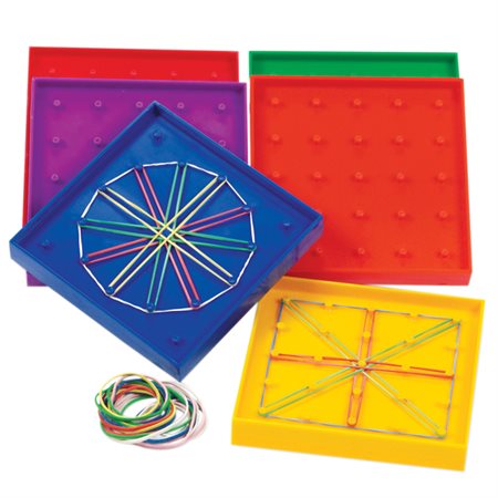 Double-Sided Rainbow Geoboards