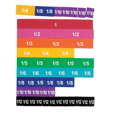 Rainbow Fraction® Tiles, Soft Foam Magnetic Student Set