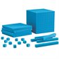 Base Ten Starter Set, Blue Plastic