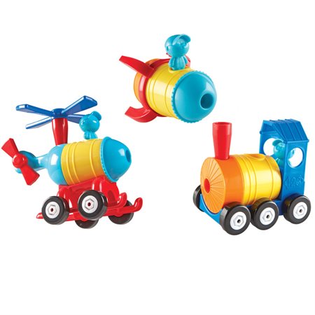 1-2-3 Build It! Rocket-Train-Helicopter