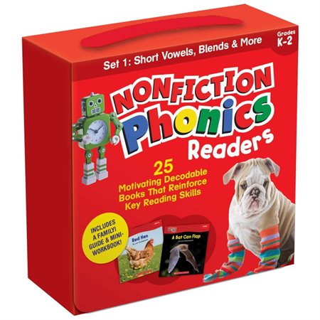 Nonfiction Phonics Readers: Short Vowels, Blends & More, Single-Copy Set