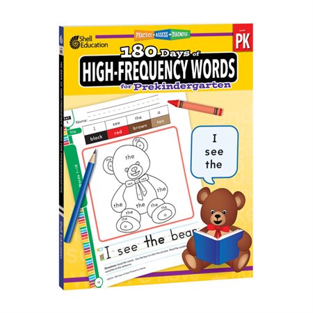 180 Days of High-Frequency Words, Grade PreK