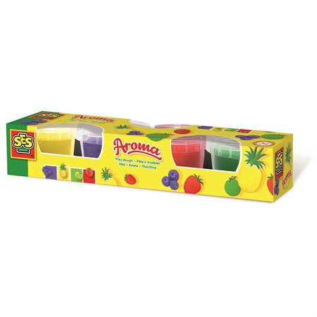 SES Creative Play Dough, Aroma 4X90gr