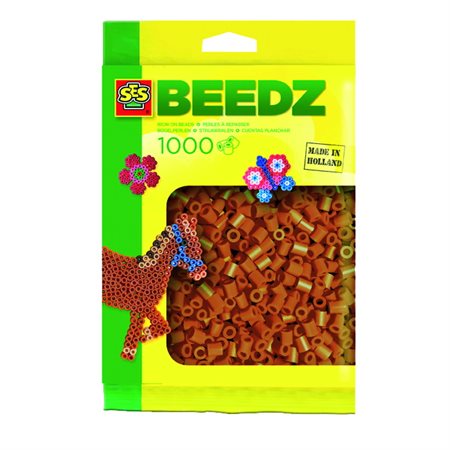 SES Creative Iron-On-Beads Pack of 1000 Brown 