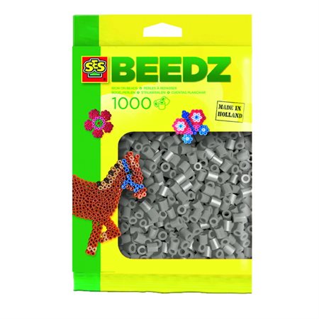 SES Creative Iron-On-Beads Grey, Pack of 1000 