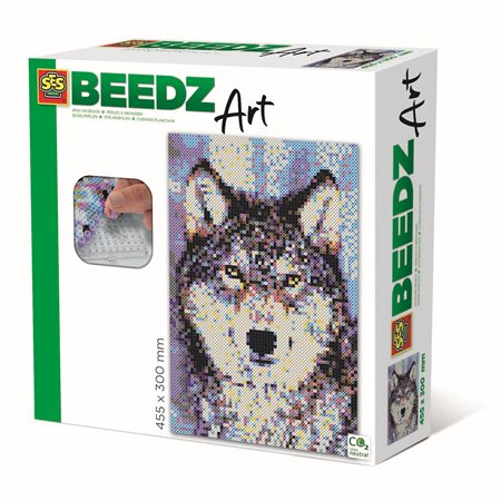 Beedz Art Iron-On-Beads, Wolf, Pack of 7000
