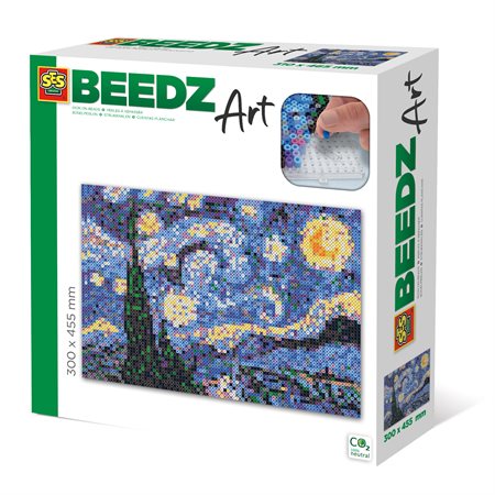 Beedz Art Iron-On-Beads, Van Gogh Starry Night, ack of 7000