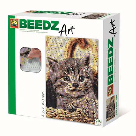Beedz Art Iron-On-Beads, Cat, Pack of 7000