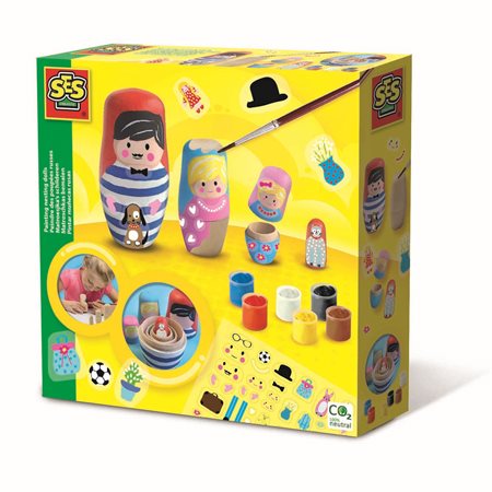 SES Creative Painting Nesting Dolls
