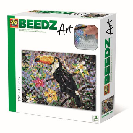 Beedz Art Iron-On-Beads Toucan, Pack of 7000