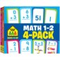 Math 1-2 Flash Cards 4-Pack