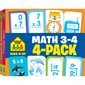Math Grades 3-4 Flash Cards 4-Pack