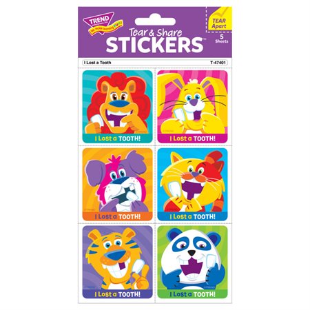 I Lost a Tooth Tear & Share Stickers™