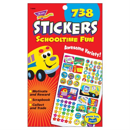 Schooltime Fun Sticker Variety Pad