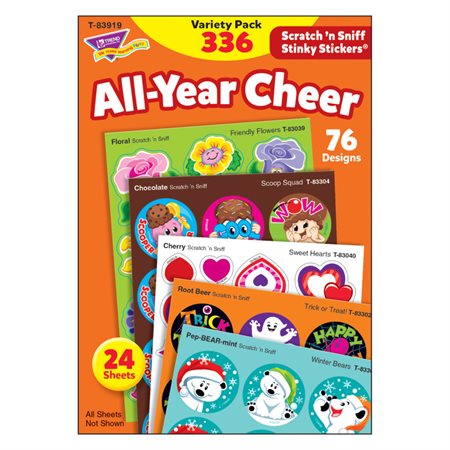 All-Year Cheer Stinky Stickers® Variety Pack