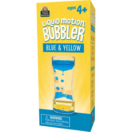 Liquid Motion Bubbler, Blue & Yellow