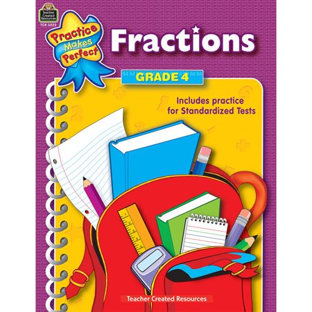 Practice Makes Perfect: Fractions, Grade 4