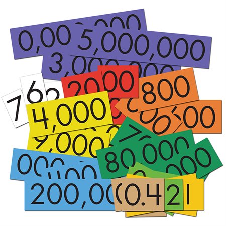 Sensational Math™ Place Value Cards, 10-Value Decimals to Whole Numbers, Set of 100