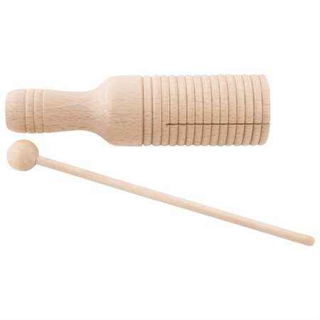 Medium Guiro Crow Sounder w / Mallet